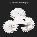 52 PCS Metric 60 Degrees +British 55 Degrees CR Stainless Steel Thread Gauge, 52 PCS Thread Gauge