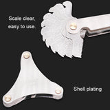 52 PCS Metric 60 Degrees +British 55 Degrees CR Stainless Steel Thread Gauge, 52 PCS Thread Gauge
