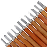 12 in 1 Wood Carving Chisels Knife Basic Woodcut Working Handmade Rubber Stamps Hand Tools, Chisels Knife