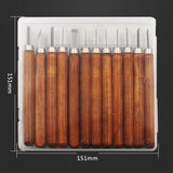12 in 1 Wood Carving Chisels Knife Basic Woodcut Working Handmade Rubber Stamps Hand Tools, Chisels Knife