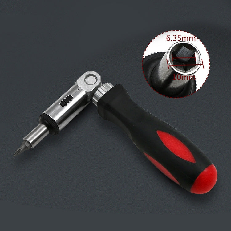 180 Degree Rotation 1/4 inch Hex Connector Multi-function Ratchet Screwdriver, 1/4 inch Hex Connector 1 4 inch Hex Connector