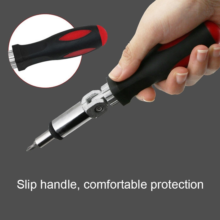 180 Degree Rotation 1/4 inch Hex Connector Multi-function Ratchet Screwdriver, 1/4 inch Hex Connector