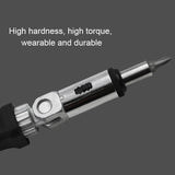 180 Degree Rotation 1/4 inch Hex Connector Multi-function Ratchet Screwdriver, 1/4 inch Hex Connector