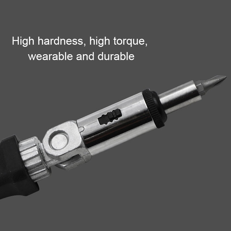 180 Degree Rotation 1/4 inch Hex Connector Multi-function Ratchet Screwdriver, 1/4 inch Hex Connector