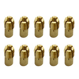10 PCS Three-claw Copper Clamp Nut for Electric Mill Fittings，Bore diameter: 2.0mm, Bore diameter: 2.0mm