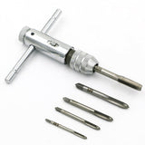 M3-M8 Adjustable Ratchet Tap Wrench and Hand Tapping Accessories, M3-M8