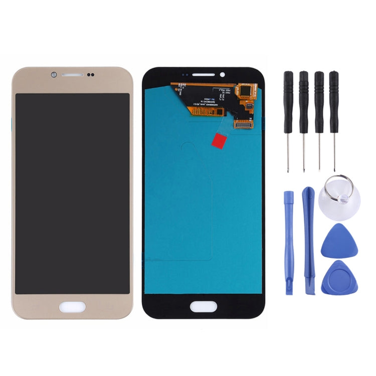 OLED Material LCD Screen and Digitizer Full Assembly for Samsung Galaxy A8 (2016) / SM-A810, For Galaxy A8 (2016), For Galaxy A8 (2016) OLED For Galaxy A8 (2016) Gold