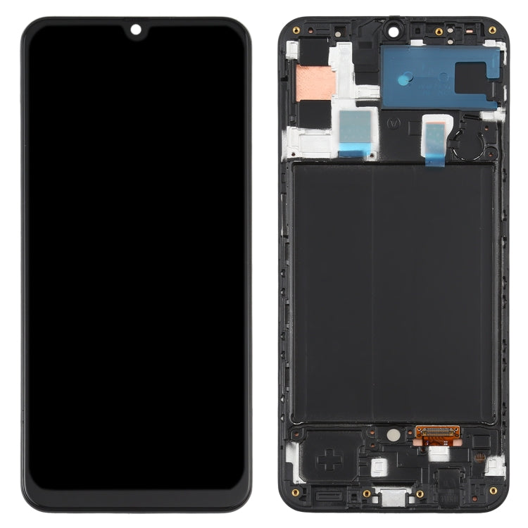 Original Super AMOLED LCD Screen for Galaxy A50 Digitizer Full Assembly with Frame, For Samsung Galaxy A50