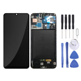 Original LCD Screen and Digitizer Full Assembly with Frame for Galaxy A50 SM-A505F, For Samsung Galaxy A50 (Frame)