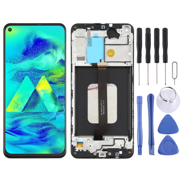 Original PLS TFT Material LCD Screen and Digitizer Full Assembly with Frame for Galaxy M40, For Samsung Galaxy M40 (PLS TFT) For Samsung Galaxy M40 (PLS TFT)