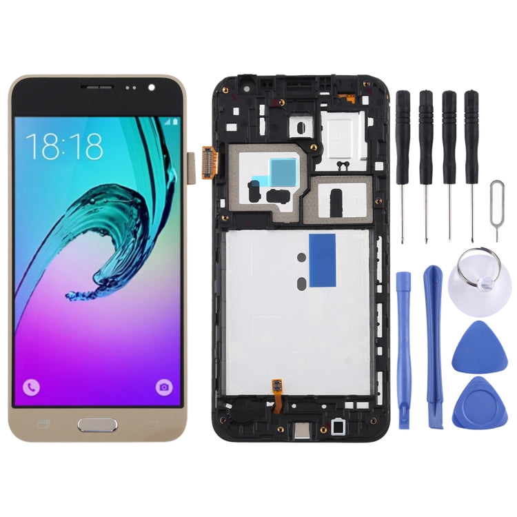 TFT Material LCD Screen and Digitizer Full Assembly with Frame for Galaxy J3 (2016) / J320F, For Galaxy J3 (2016) (TFT Material), For Galaxy J3 (2016) with Frame,TFT For Galaxy J3 (2016) with Frame,TFT Gold
