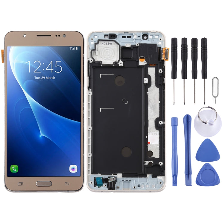 TFT Material LCD Screen and Digitizer Full Assembly with Frame for Galaxy J7 (2016) / J710F, For Galaxy J7 (2016) (TFT Material), For Galaxy J7 (2016) with Frame,TFT For Galaxy J7 (2016) with Frame,TFT Gold