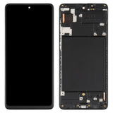 Original Super AMOLED Material LCD Screen and Digitizer Full Assembly with Frame for Galaxy A71, For Samsung Galaxy A71(Original with Frame)