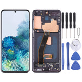 Original Dynamic AMOLED Material LCD Screen and Digitizer Full Assembly with Frame for Samsung Galaxy S20 4G SM-G980, For Samsung Galaxy S20 4G(Frame), For Samsung Galaxy S20 4G, For Samsung Galaxy S20 4G (Original)(Blue) For Samsung Galaxy S20 4G(Frame) Black