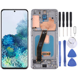Original Dynamic AMOLED Material LCD Screen and Digitizer Full Assembly with Frame for Samsung Galaxy S20 4G SM-G980, For Samsung Galaxy S20 4G(Frame), For Samsung Galaxy S20 4G, For Samsung Galaxy S20 4G (Original)(Blue) For Samsung Galaxy S20 4G Grey