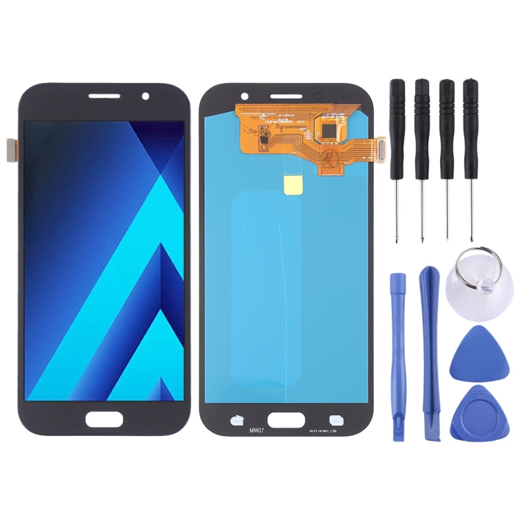 LCD Screen and Digitizer Full Assembly (OLED Material ) for Galaxy A7 (2017), A720F, A720F/DS, For Galaxy A7 (2017) OLED, For Samsung Galaxy A7 (2017) OLED For Samsung Galaxy A7 (2017) OLED Black
