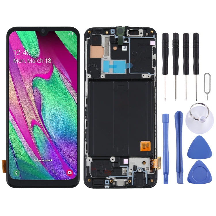 TFT Material LCD Screen and Digitizer Full Assembly with Frame for Samsung Galaxy A40 SM-A405F, For Samsung Galaxy A40 (TFT) For Samsung Galaxy A40 (TFT)