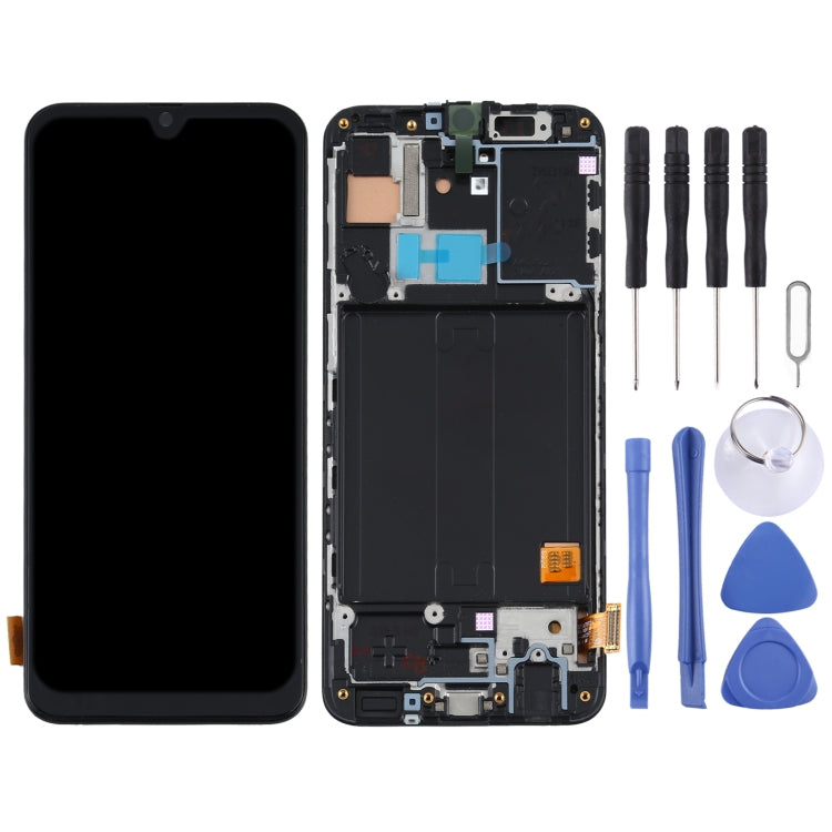 TFT Material LCD Screen and Digitizer Full Assembly with Frame for Samsung Galaxy A40 SM-A405F, For Samsung Galaxy A40 (TFT)
