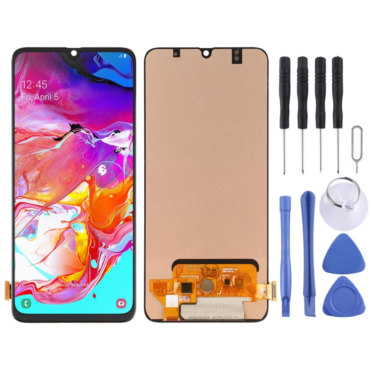 OLED Material LCD Screen and Digitizer Full Assembly for Samsung Galaxy A70 SM-A705 (6.7 inch), For Samsung Galaxy A70 (6.7 inch) For Samsung Galaxy A70 (6.7 inch)