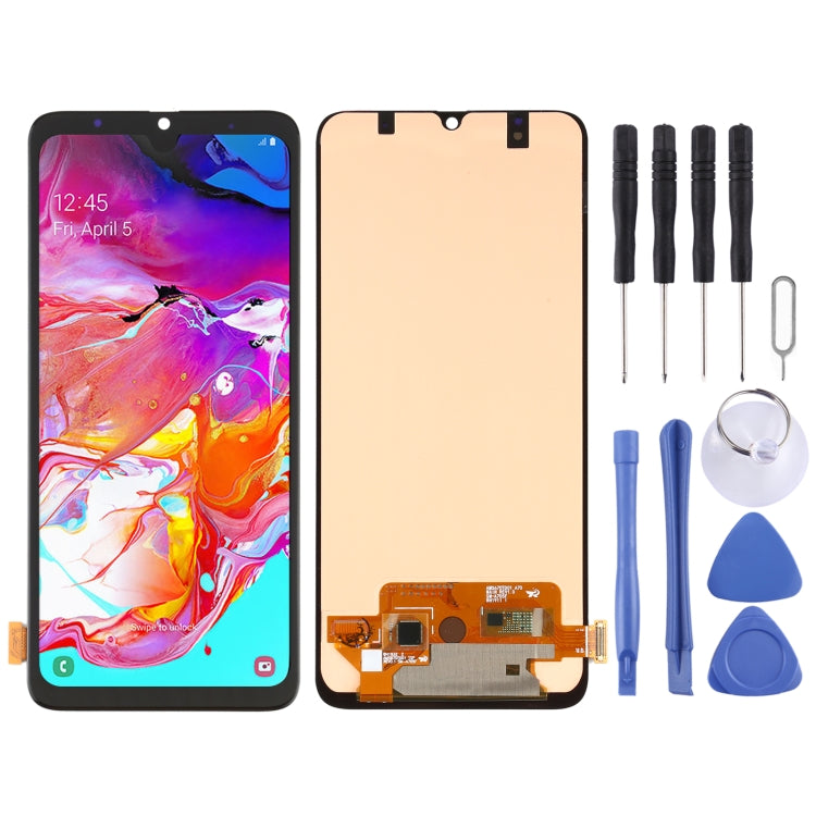 OLED Material LCD Screen and Digitizer Full Assembly for Samsung Galaxy A70 SM-A705 (6.39 inch), For Samsung Galaxy A70 (6.39 inch) For Samsung Galaxy A70 (6.39 inch)