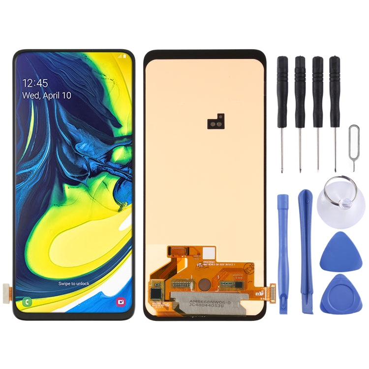OLED Material LCD Screen and Digitizer Full Assembly for Samsung Galaxy A80 SM-A805 (6.39 inch), For Samsung Galaxy A80 (6.39 inch) For Samsung Galaxy A80 (6.39 inch)