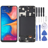 6.36 inch OLED Material LCD Screen and Digitizer Full Assembly with Frame for Samsung Galaxy A20 SM-A205, For Samsung Galaxy A20 (6.36 inch OLED) For Samsung Galaxy A20 (6.36 inch OLED)