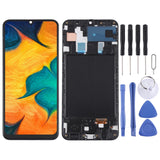 Original LCD Screen and Digitizer Full Assembly with Frame for Samsung Galaxy A30 SM-A305, For Samsung Galaxy A30(Original) For Samsung Galaxy A30(Original)