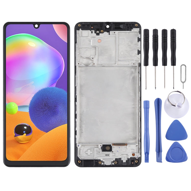 Original LCD Screen and Digitizer Full Assembly with Frame for Samsung Galaxy A31 SM-A315, For Samsung Galaxy A31(Original) For Samsung Galaxy A31(Original)