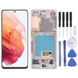Original LCD Screen and Digitizer Full Assembly with Frame For Samsung Galaxy S21 4G/S21 5G SM-G990 SM-G991, For Samsung Galaxy S21 4G/S21 5G For Samsung Galaxy S21 4G S21 5G Gold