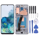 Original LCD Screen and Digitizer Full Assembly with Frame for Samsung Galaxy S20 5G SM-G981B, For Samsung Galaxy S20 5G For Samsung Galaxy S20 5G Silver