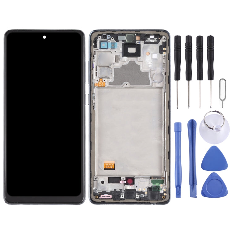 incell Material LCD Screen and Digitizer Full Assembly with Frame (Not Supporting Fingerprint Identification) for Samsung Galaxy A72 4G SM-A725, For Samsung Galaxy A72 4G(incell)
