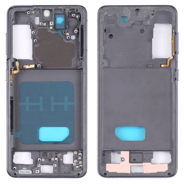For Samsung Galaxy S21 5G SM-G991B Middle Frame Bezel Plate , For Samsung Galaxy S21 5G For Samsung Galaxy S21 5G Black