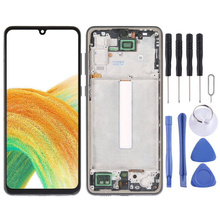 incell LCD Screen For Samsung Galaxy A33 5G SM-A336 Digitizer Full Assembly with Frame,Not Supporting Fingerprint Identification, For Samsung Galaxy A33 5G For Samsung Galaxy A33 5G