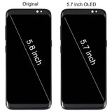 5.7 inch OLED LCD Screen For Samsung Galaxy S8 SM-G950 Digitizer Full Assembly with Frame, For Samsung Galaxy S8