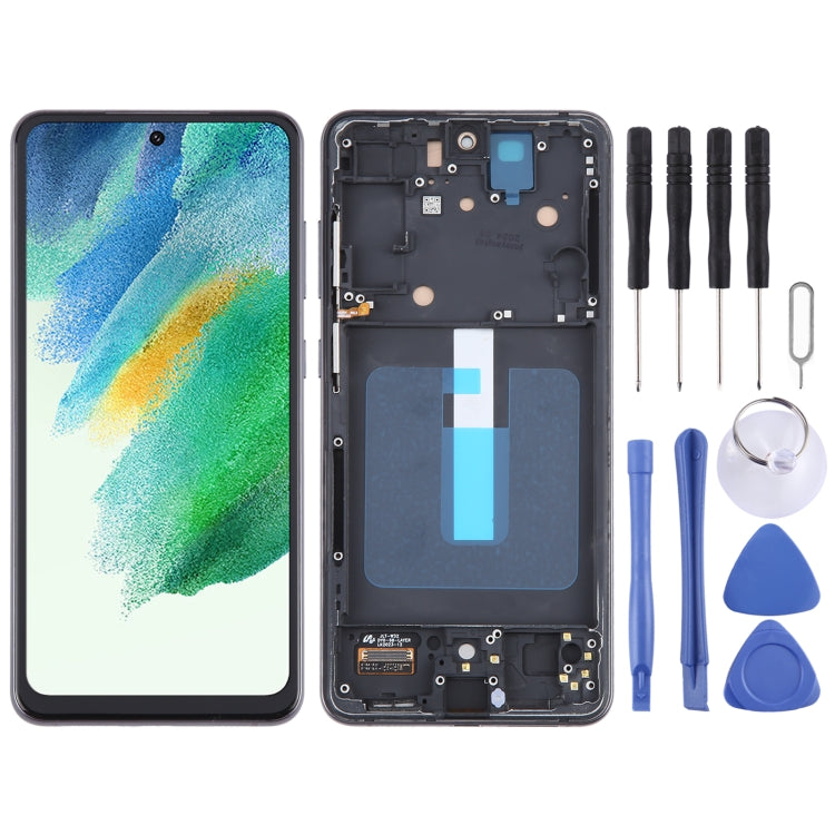 For Samsung Galaxy S21 FE 5G SM-G990B TFT Material LCD Screen Digitizer Full Assembly with Frame, Not Supporting Fingerprint Identification, For Samsung Galaxy S21 FE 5G(TFT) For Samsung Galaxy S21 FE 5G(TFT)