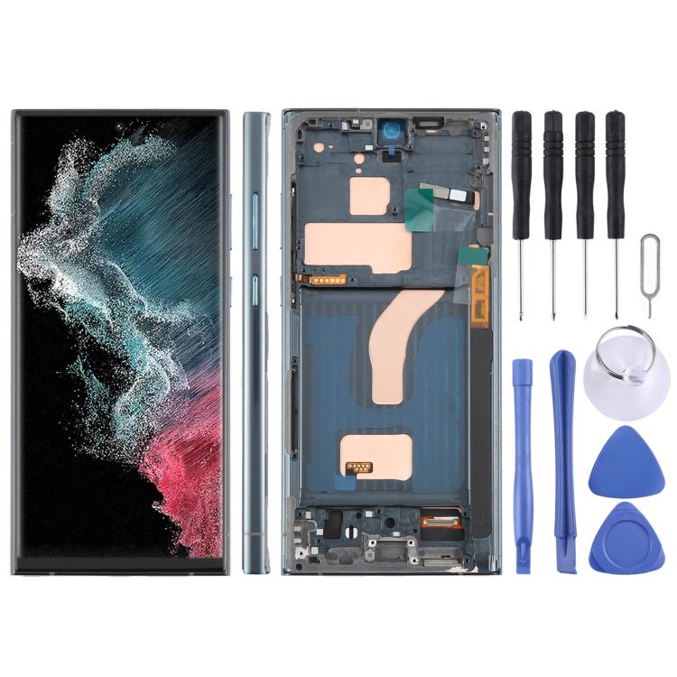 For Samsung Galaxy S22 Ultra SM-S908B 6.72 inch TFT LCD Screen Digitizer Full Assembly with Frame, Not Supporting Fingerprint Identification, For Samsung Galaxy S22 Ultra SM-S908B 6.72 inch(Not Fingerprint) For Samsung Galaxy S22 Ultra SM-S908B 6.72 inch(Not Fingerprint) Green