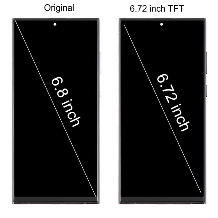 For Samsung Galaxy S22 Ultra SM-S908B 6.72 inch TFT LCD Screen Digitizer Full Assembly with Frame, Not Supporting Fingerprint Identification, For Samsung Galaxy S22 Ultra SM-S908B 6.72 inch(Not Fingerprint)