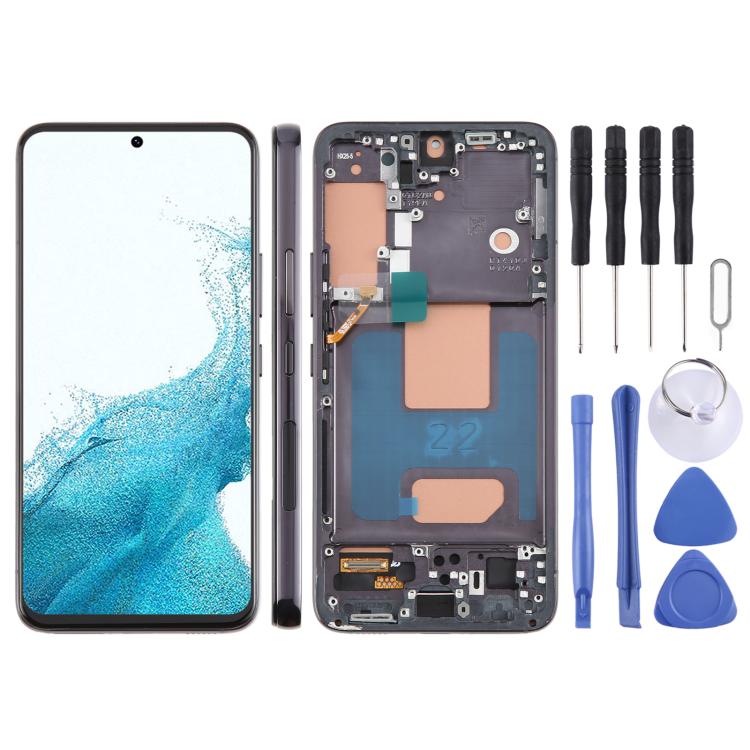 For Samsung Galaxy S22 SM-S901B 5.96 inch TFT LCD Screen Digitizer Full Assembly with Frame, Not Supporting Fingerprint Identification, For Samsung Galaxy S22 SM-S901B 5.96 inch(Not Fingerprint) For Samsung Galaxy S22 SM-S901B 5.96 inch(Not Fingerprint) Black