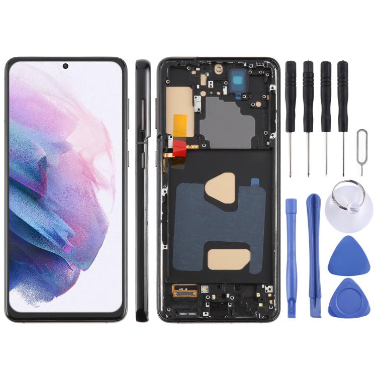 For Samsung Galaxy S21+ SM-G996B 6.58 inch TFT LCD Screen Digitizer Full Assembly with Frame, Not Supporting Fingerprint Identification, For Samsung Galaxy S21+ SM-G996B 6.58 inch(Not Fingerprint) For Samsung Galaxy S21+ SM-G996B 6.58 inch(Not Fingerprint) Black