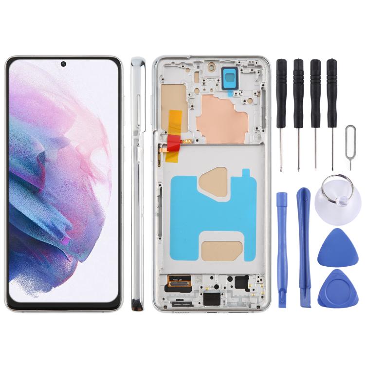For Samsung Galaxy S21+ SM-G996B 6.58 inch TFT LCD Screen Digitizer Full Assembly with Frame, Not Supporting Fingerprint Identification, For Samsung Galaxy S21+ SM-G996B 6.58 inch(Not Fingerprint) For Samsung Galaxy S21+ SM-G996B 6.58 inch(Not Fingerprint) Silver
