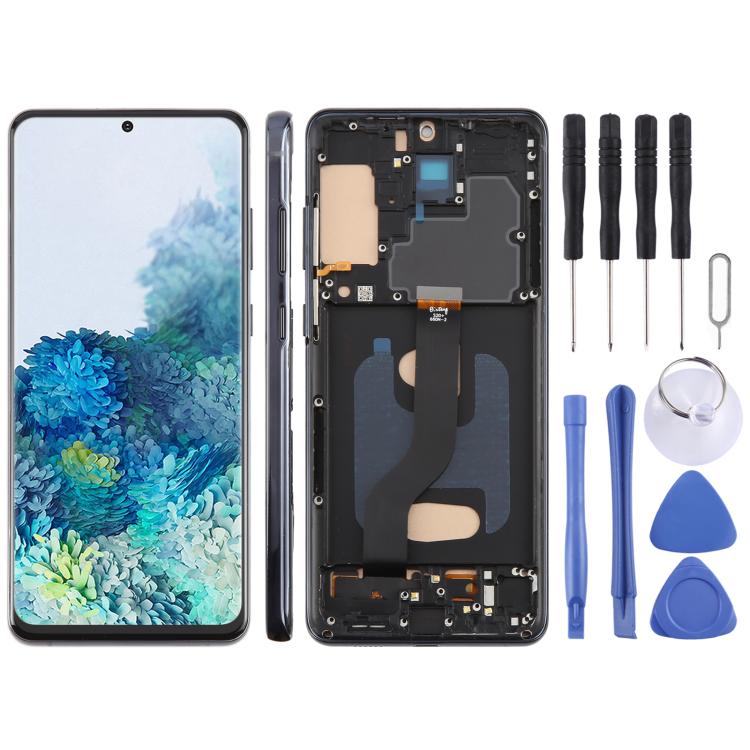 For Samsung Galaxy S20+ SM-G985F 6.58 inch TFT LCD Screen Digitizer Full Assembly with Frame, Not Supporting Fingerprint Identification, For Samsung Galaxy S20+ SM-G985F 6.58 inch(Not Fingerprint) For Samsung Galaxy S20+ SM-G985F 6.58 inch(Not Fingerprint) Black