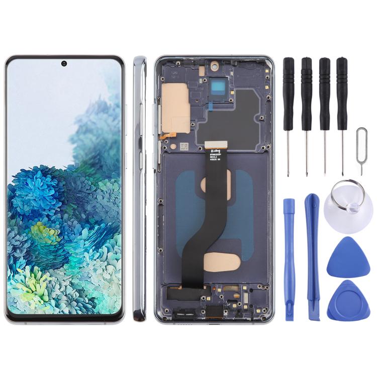 For Samsung Galaxy S20+ SM-G985F 6.58 inch TFT LCD Screen Digitizer Full Assembly with Frame, Not Supporting Fingerprint Identification, For Samsung Galaxy S20+ SM-G985F 6.58 inch(Not Fingerprint) For Samsung Galaxy S20+ SM-G985F 6.58 inch(Not Fingerprint) Grey
