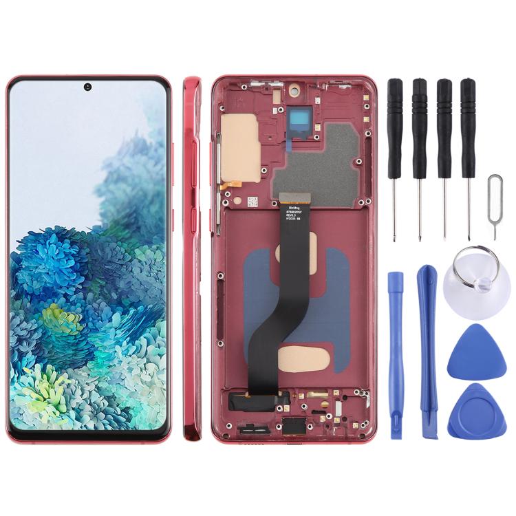 For Samsung Galaxy S20+ SM-G985F 6.58 inch TFT LCD Screen Digitizer Full Assembly with Frame, Not Supporting Fingerprint Identification, For Samsung Galaxy S20+ SM-G985F 6.58 inch(Not Fingerprint) For Samsung Galaxy S20+ SM-G985F 6.58 inch(Not Fingerprint) Red