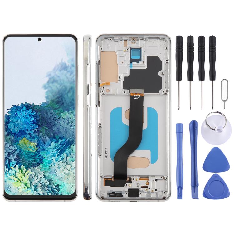 For Samsung Galaxy S20+ SM-G985F 6.58 inch TFT LCD Screen Digitizer Full Assembly with Frame, Not Supporting Fingerprint Identification, For Samsung Galaxy S20+ SM-G985F 6.58 inch(Not Fingerprint) For Samsung Galaxy S20+ SM-G985F 6.58 inch(Not Fingerprint) Silver