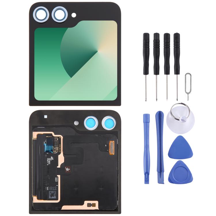 For Samsung Galaxy Z Flip6 SM-F741B Original LCD Secondary Screen Digitizer Full Assembly with Camera Lens Cover, For Samsung Galaxy Z Flip6(Original Secondary LCD with Camera Cover) For Samsung Galaxy Z Flip6(Original Secondary LCD with Camera Cover) Blue