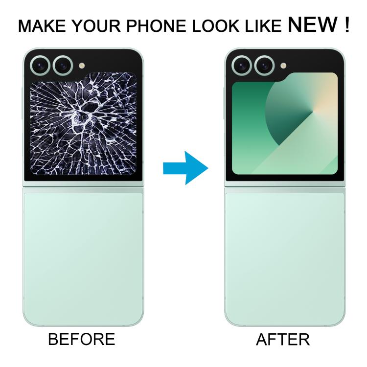 For Samsung Galaxy Z Flip6 SM-F741B Original LCD Secondary Screen Digitizer Full Assembly with Camera Lens Cover, For Samsung Galaxy Z Flip6(Original Secondary LCD with Camera Cover)