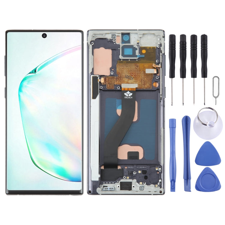 TFT Material LCD Screen for Samsung Galaxy Note10 Digitizer Full Assembly With Frame/Handwriting, Not Supporting Fingerprint Identification, For Samsung Galaxy Note10(TFT) For Samsung Galaxy Note10(TFT)