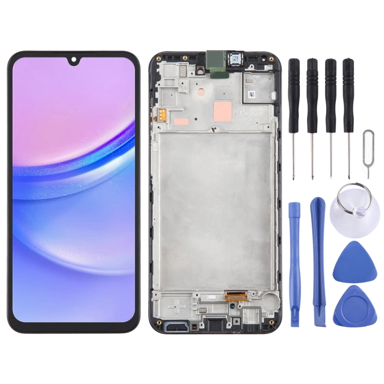 For Samsung Galaxy A15 4G SM-A155F Original LCD Screen Digitizer Full Assembly with Frame, For Samsung Galaxy A15 4G For Samsung Galaxy A15 4G