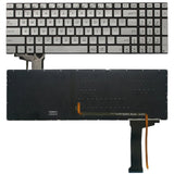 US Version Keyboard with Keyboard Backlight for Asus GL552 GL552J GL552JX GL552V GL552VL GL552VW N552VW N552VX G771JM G771JW, For Asus GL552(Black with Backlight), For Asus GL552(Silver with Backlight) For Asus GL552(Silver with Backlight) Silver