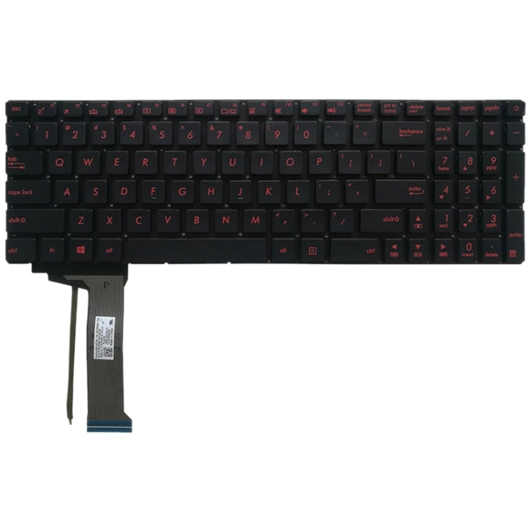 US Version Keyboard with Keyboard Backlight for Asus GL552 GL552J GL552JX GL552V GL552VL GL552VW N552VW N552VX G771JM G771JW, For Asus GL552(Black with Backlight), For Asus GL552(Silver with Backlight)